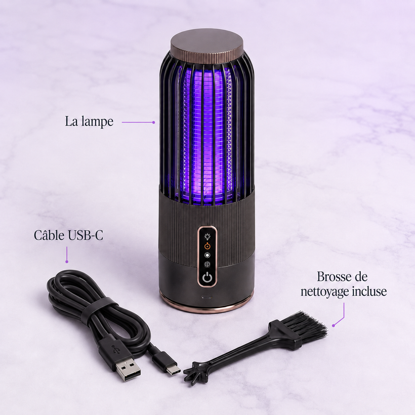 Sérénité Garantie : Lampe Anti-Moustiques Solaire 2-en-1 pour Maison & Jardin — 7