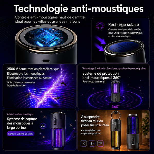 Lampe Anti-Moustiques Solaire Zzzap — 5
